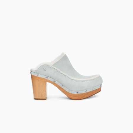 UGG Aubriana Grey Heels for Women (WCKB62179)